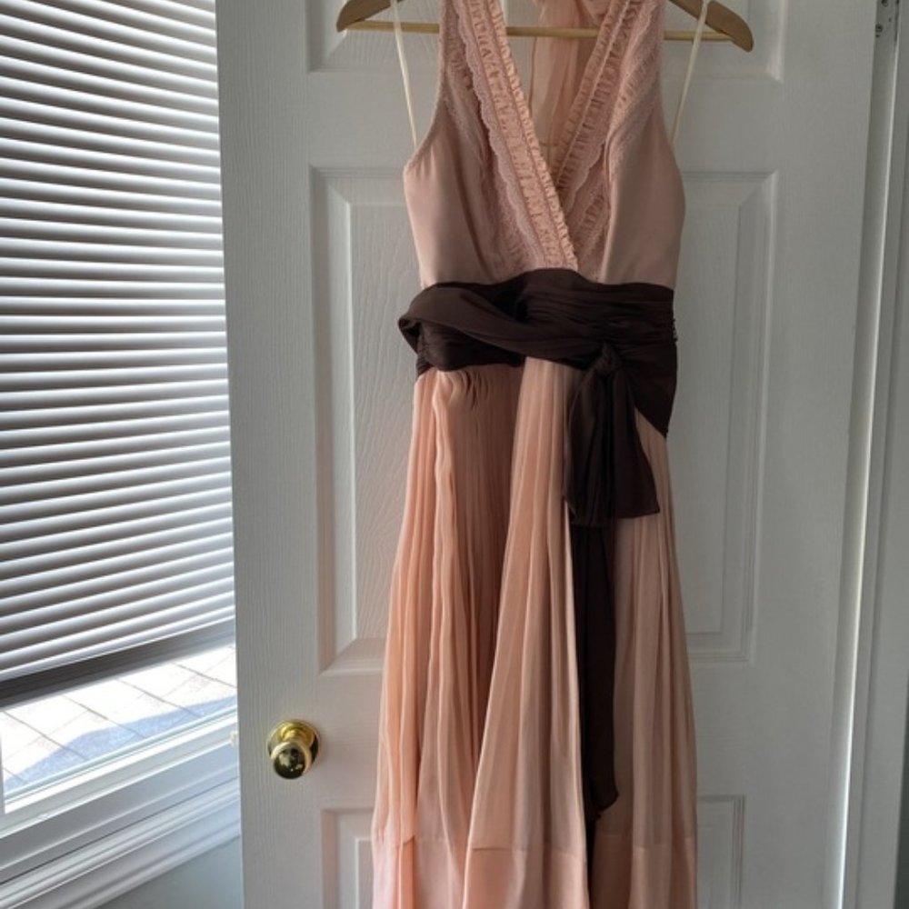 BCBG Max Azria Silk Cocktail Halter Dress - Size 12  - New